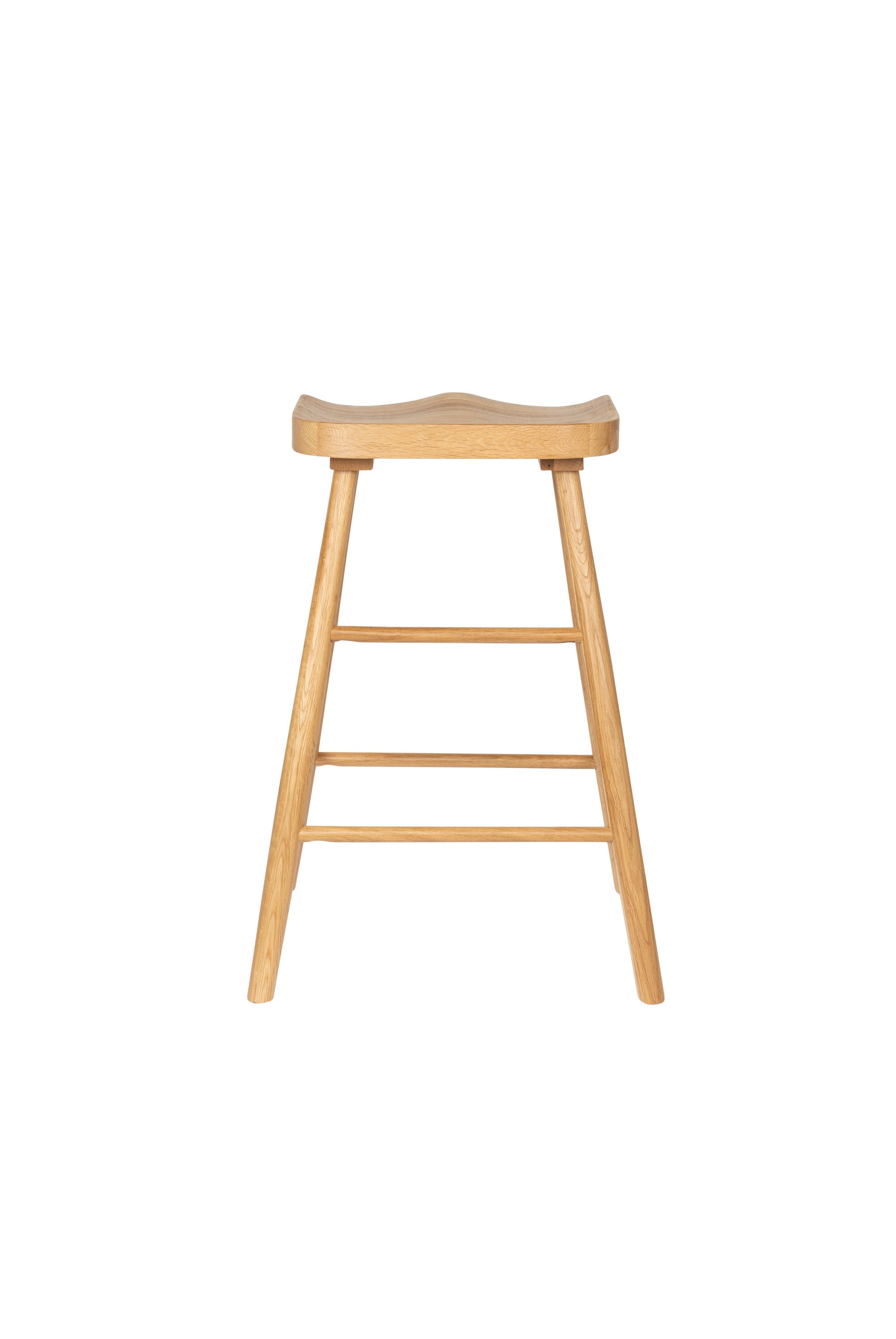 Vander Natural Oak Wood Counter Stool